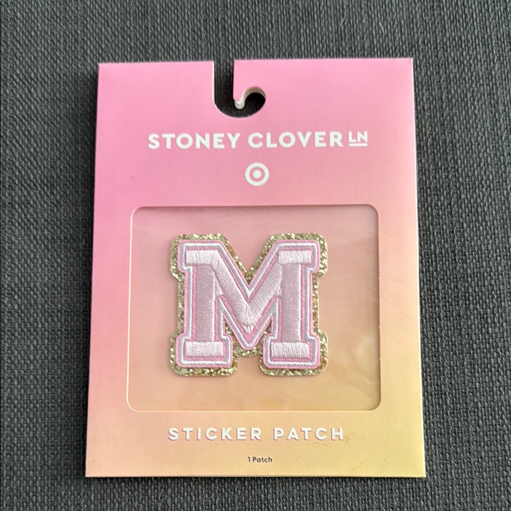 NWT Stoney Clover Lane x Target “M" Letter Sticker Patch